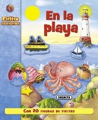 En la playa 'con 20 figuras de fieltro'