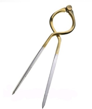 0654.12B Portland Solid Brass 7 Single Handed Divider (18cm). Compas de puntas 'Compas de medida a una mano.'