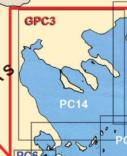 PC14 Chalkidiki - Thermaikos Kolpos '1 : 255,000'