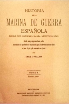 Historia de la marina de guerra española 4 vols. (ed. facsimil) 'desde sus orígenes hasta nuestros días'