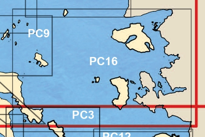 PC16 SE Evvoia to N. Chios - Lesvos '1 : 297,000'