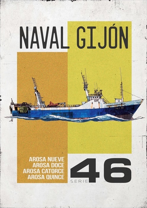 Naval Gijón Póster A2